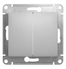 Systeme electric GSL000351 GLOSSA 2-клавишный ВЫКЛЮЧАТЕЛЬ, сх.5, 10АХ, механизм, АЛЮМИНИЙ