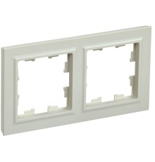 IEK BR-M22-K10 BRITE Рамка 2-мест. РУ-2-БрКр беж.