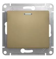 Systeme electric GSL000413 GLOSSA 1-клавишный ВЫКЛЮЧАТЕЛЬ с подсветкой, сх.1а, 10АХ, механизм, ТИТАН