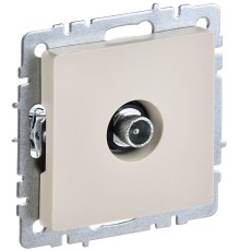 IEK BR-A10-P-K10 BRITE Роз. TV проходная РТВ10-0-БрКр беж.