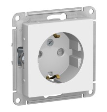 Systeme electric ATN000145 ATLASDESIGN РОЗЕТКА с заземлением со шторками, 16А, механизм, БЕЛЫЙ