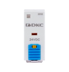 Реле миниатюрное промышленное, 2CO, ком. ток 8А, AgSnO2, напряжение 24V DC, опция: тест-кнопка+светодиод+защитный диод