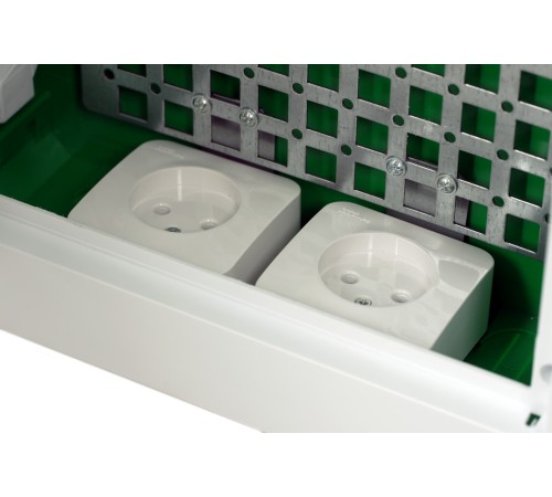 Корпус встраиваемый City9 Box IT 3 ряда 36мод. 2 розетки с бел. дверцей SE EZ9E312P2FIT