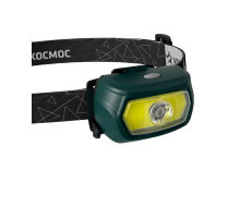 Фонарь налобный аккум/3Вт+5ВтCOB/кол. линза/съемн Li-ion18650 1200mAh/USBшн typeC