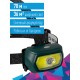 Фонарь налобный аккум/3Вт+5ВтCOB/кол. линза/съемн Li-ion18650 1200mAh/USBшн typeC