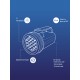 Фонарь ручной Космос синий лам.:светодиод. Dx4 (KOC860LED)