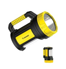 Фонарь-прожектор аккумуляторный , 5W LED + 20x0,5 W LED, аккум. 4V 2Ah, 300Lm - 6 часов, 380Lm - 3 часа,