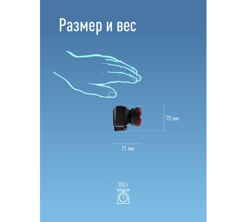 Фонарь налобный аккумуляторный, 1W, аккум. 4V 0,5Ah, 140Лм, 12 часов Фонарь налобный аккумуляторный, 1W, аккум. 4V 0,5Ah, 140Лм, 12 часов