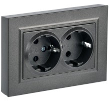 IEK BR-R21-16-K45-F BRITE Роз. 2-я с з/к без з/ш 16А в сб. РС12-3-БрТБ бр.