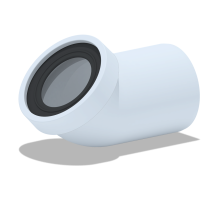 Труба фановая АНИ 110x45 градусов