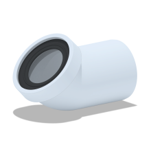 Труба фановая АНИ 110x45 градусов