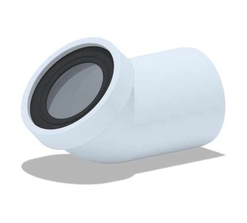 Труба фановая АНИ 110x45 градусов