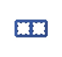 ATLASDESIGN ANTIQUE 2-постовая рамка, универсальная, АКВАМАРИН