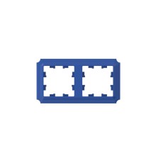 ATLASDESIGN ANTIQUE 2-постовая рамка, универсальная, АКВАМАРИН