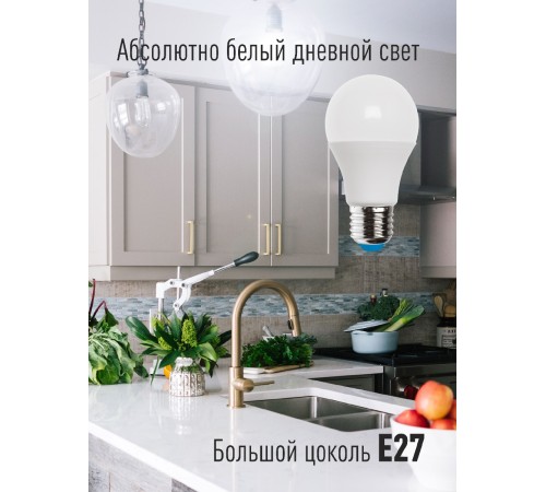 Лампа светодиодная LED 25Вт 220В E27 D65х130 6500К холодный A65