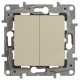 ETIKA Переключатель 2кл. 10AX, сл.кость Legrand 672312