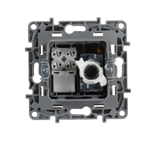 Legrand 672352 Двойная розетка RJ11 + RJ45 - категория 5 - UTP - Etika - слоновая кость Legrand 672352 Двойная розетка RJ11 + RJ45 - категория 5 - UTP - Etika - слоновая кость