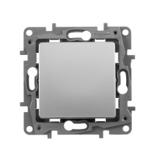 Выключатель одноклавишный, автоматические клеммы, Etika, 10AX, 250В~, алюминий Legrand 672401