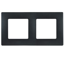 ETIKA Рамка 2поста цвет антрацит Legrand 672582