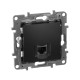 Информационная розетка RJ 45, категория 5e, UTP, Etika, антрацит Legrand 672641