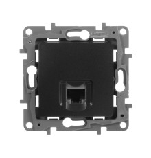 Информационная розетка RJ 45, категория 5e, UTP, Etika, антрацит Legrand 672641