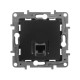 Информационная розетка RJ 45, категория 5e, UTP, Etika, антрацит Legrand 672641
