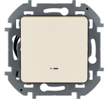 Legrand 673611 Выключатель одноклавишный с подсветкой/индикацией - INSPIRIA - 10 AX - 250 В~ - слоновая кость