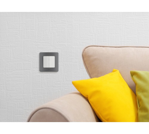 Legrand 673620 Выключатель двухклавишный - INSPIRIA - 10 AX - 250 В~ - белый Legrand 673620 Выключатель двухклавишный - INSPIRIA - 10 AX - 250 В~ - белый