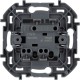 Legrand 673623 Выключатель двухклавишный - INSPIRIA - 10 AX - 250 В~ - антрацит