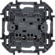 Legrand 673630 Выключатель двухклавишный с подсветкой/индикацией - INSPIRIA - 10 AX - 250 В~ - белый