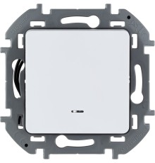 Legrand 673660 Переключатель одноклавишный с подсветкой/индикацией - INSPIRIA - 10 AX - 250 В~ - белый