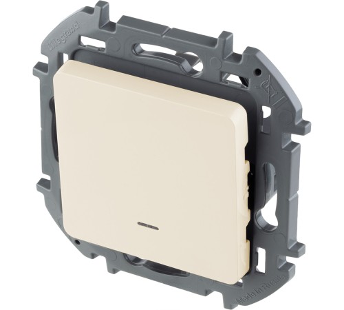 Legrand 673661 Переключатель одноклавишный с подсветкой/индикацией - INSPIRIA - 10 AX - 250 В~ - слоновая кость