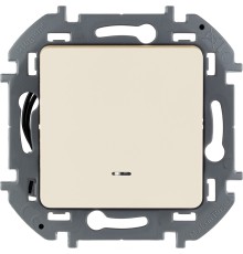 Legrand 673661 Переключатель одноклавишный с подсветкой/индикацией - INSPIRIA - 10 AX - 250 В~ - слоновая кость
