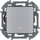Legrand 673662 Переключатель одноклавишный с подсветкой/индикацией - INSPIRIA - 10 AX - 250 В~ - алюминий