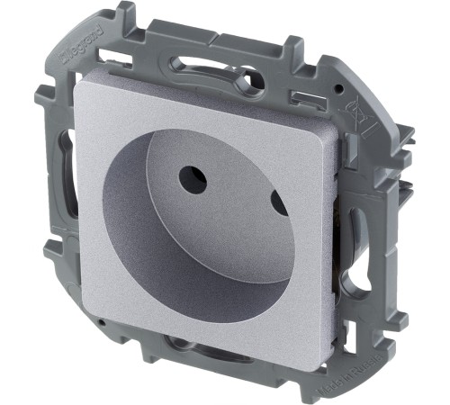 Legrand 673712 Розетка 2К - 16 А - 250 В~ - INSPIRIA - алюминий