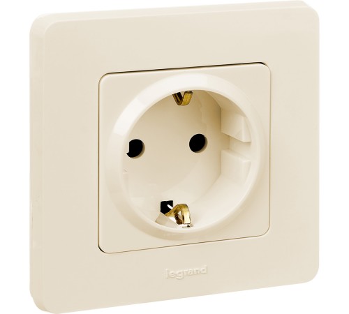 Legrand 673721 Розетка 2К+З - немецкий стандарт - 16 А - 250 В~ - INSPIRIA - слоновая кость Legrand 673721 Розетка 2К+З - немецкий стандарт - 16 А - 250 В~ - INSPIRIA - слоновая кость