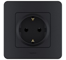 Legrand 673723 Розетка 2К+З - немецкий стандарт - 16 А - 250 В~ - INSPIRIA - антрацит