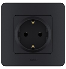 Legrand 673723 Розетка 2К+З - немецкий стандарт - 16 А - 250 В~ - INSPIRIA - антрацит
