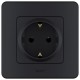 Legrand 673723 Розетка 2К+З - немецкий стандарт - 16 А - 250 В~ - INSPIRIA - антрацит