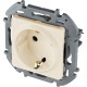 Legrand 673731 Розетка 2К+З со шторками немецкий стандарт 16 А 250 В~ INSPIRIA слоновая кость