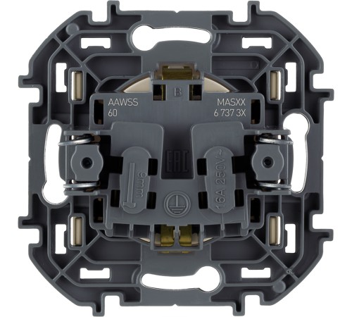 Legrand 673731 Розетка 2К+З со шторками немецкий стандарт 16 А 250 В~ INSPIRIA слоновая кость