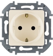 Legrand 673731 Розетка 2К+З со шторками немецкий стандарт 16 А 250 В~ INSPIRIA слоновая кость