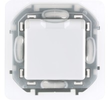 Legrand 673740 Розетка 2К+З IP 44 с откидной крышкой и шторками - немецкий стандарт - 16 А - 250 В~ - INSPIRIA - белый