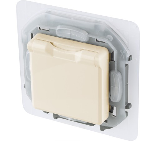 Legrand 673741 Розетка 2К+З IP 44 с откидной крышкой и шторками - немецкий стандарт - 16 А - 250 В~ - INSPIRIA - слоновая кость Legrand 673741 Розетка 2К+З IP 44 с откидной крышкой и шторками - немецкий стандарт - 16 А - 250 В~ - INSPIRIA - слоновая кость