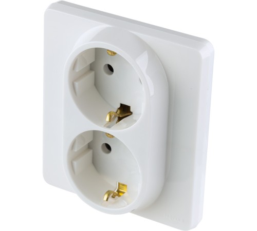 Legrand 673750 Розетка 2 x 2К+З - немецкий стандарт - 16 А - 250 В~ - INSPIRIA - белый Legrand 673750 Розетка 2 x 2К+З - немецкий стандарт - 16 А - 250 В~ - INSPIRIA - белый