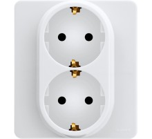 Legrand 673750 Розетка 2 x 2К+З - немецкий стандарт - 16 А - 250 В~ - INSPIRIA - белый