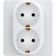 Legrand 673750 Розетка 2 x 2К+З - немецкий стандарт - 16 А - 250 В~ - INSPIRIA - белый