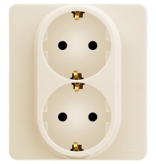 Legrand 673751 Розетка 2 x 2К+З - немецкий стандарт - 16 А - 250 В~ - INSPIRIA - слоновая кость