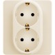 Legrand 673751 Розетка 2 x 2К+З - немецкий стандарт - 16 А - 250 В~ - INSPIRIA - слоновая кость