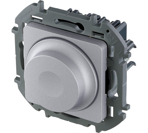 Legrand 673792 Светорегулятор поворотный без нейтрали 300Вт - INSPIRIA - алюминий Legrand 673792 Светорегулятор поворотный без нейтрали 300Вт - INSPIRIA - алюминий